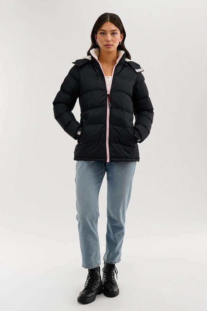 Canada Weather Gear Sherpa Lined Collar Bomber Jacket - Navy - Image 5