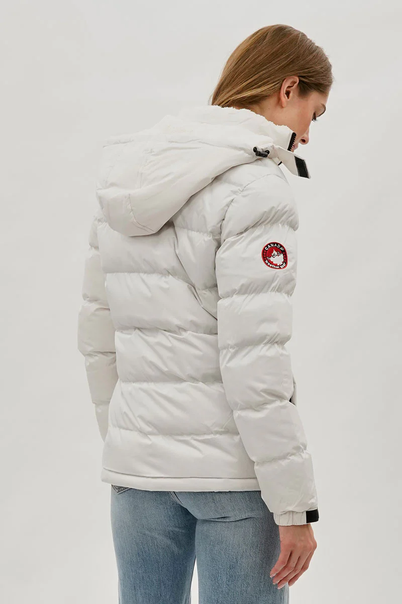 Canada Weather Gear Sherpa Lined Collar Bomber Jacket - White - Image 3