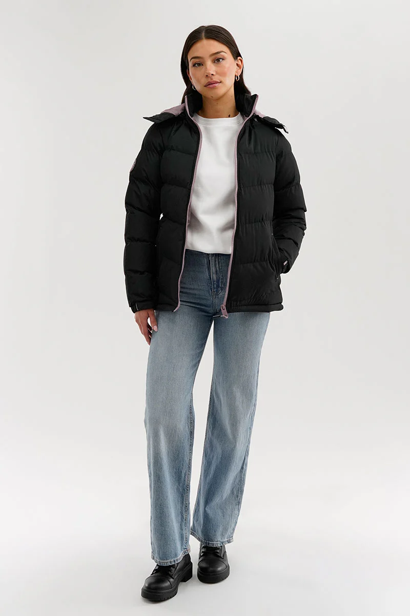 Canada Weather Gear Chevron Bomber Jacket - Black - Image 5