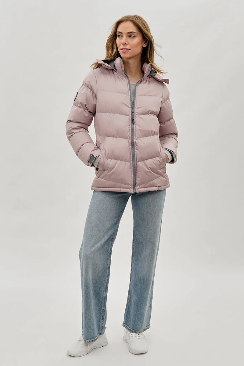 Canada Weather Gear Chevron Bomber Jacket - Pink - Image 5