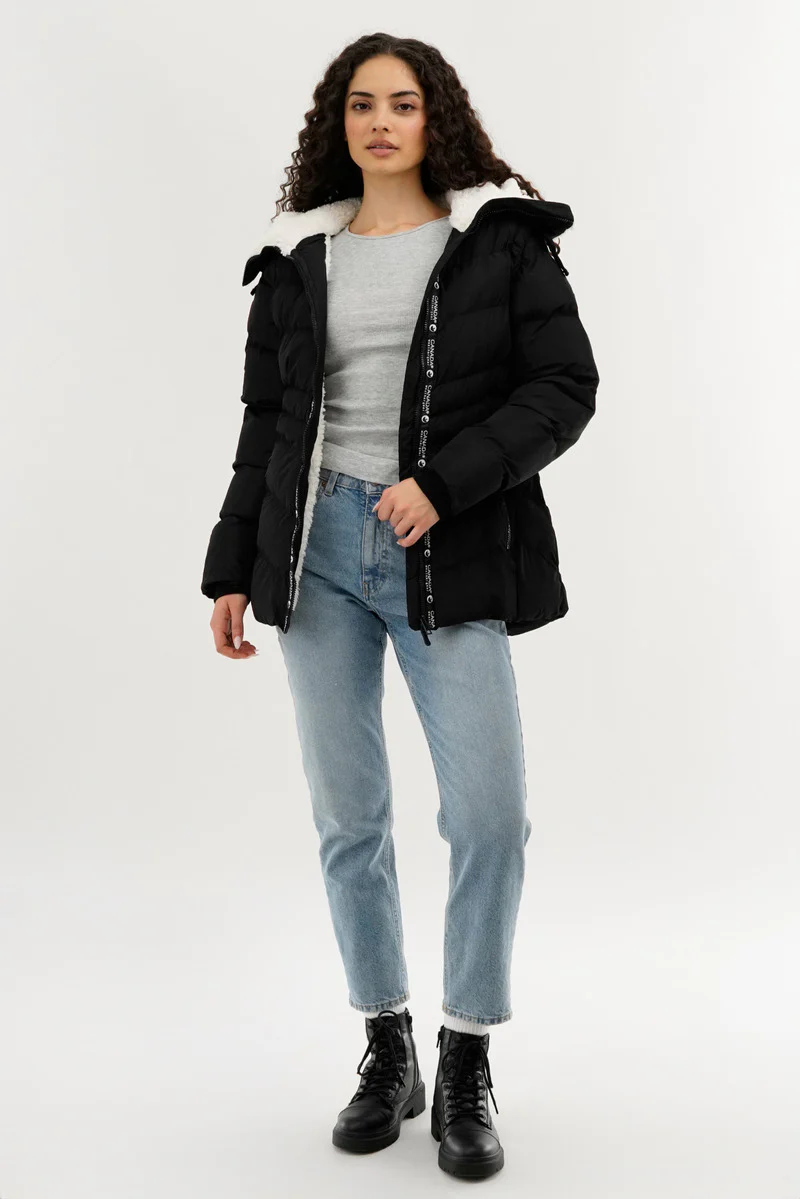 Canada Weather Gear Zip Off Sleeve Bomber Jacket - Black - Image 5