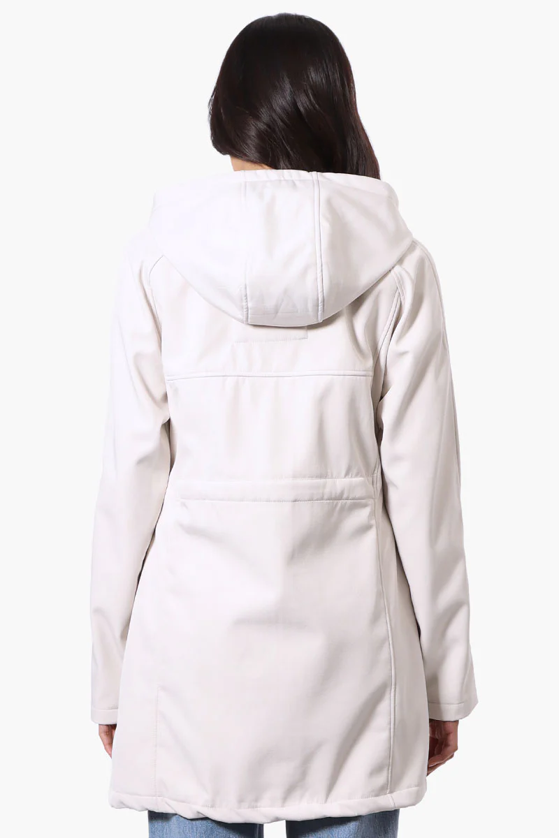 Canada Weather Gear Soft Shell Hooded Lightweight Jacket - Beige - Image 3