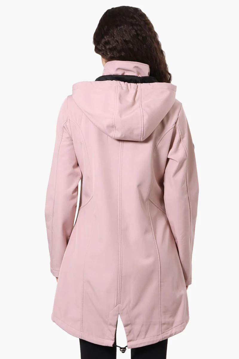 Canada Weather Gear Hooded Soft Shell Lightweight Jacket - Pink - Image 3