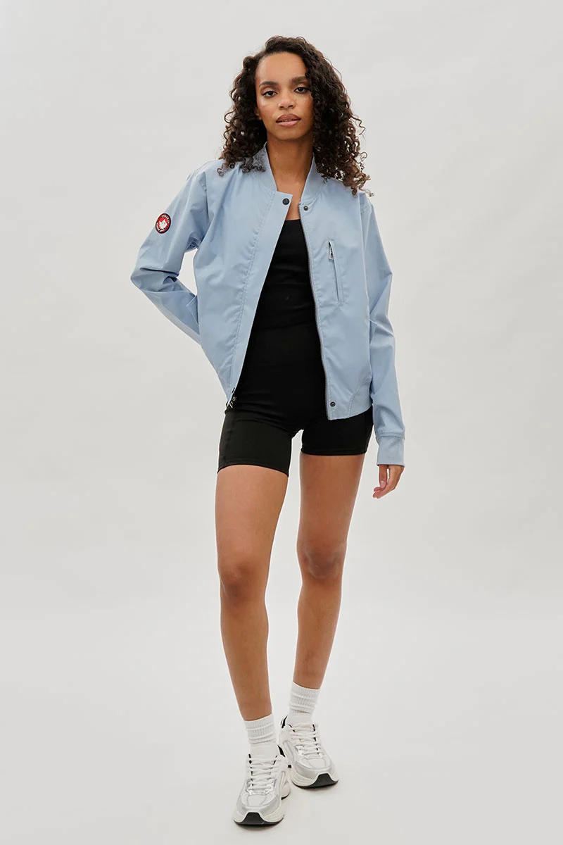 Canada Weather Gear Basic Zip Up Bomber Lightweight Jacket - Blue - Image 5