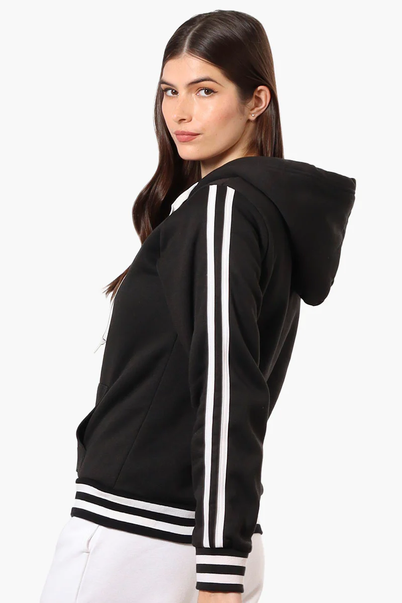 Canada Weather Gear Hooded Sherpa Lined Lightweight Jacket - Black - Image 3