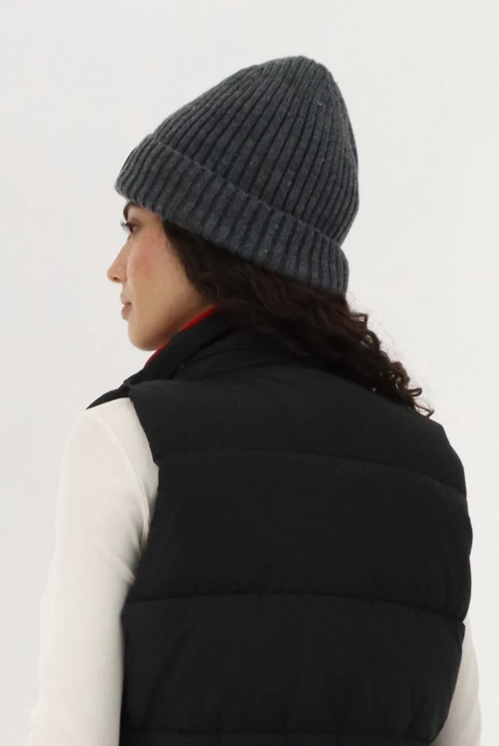 Canada Weather Gear Gloves and Ribbed Knit Hat - Grey - Image 3