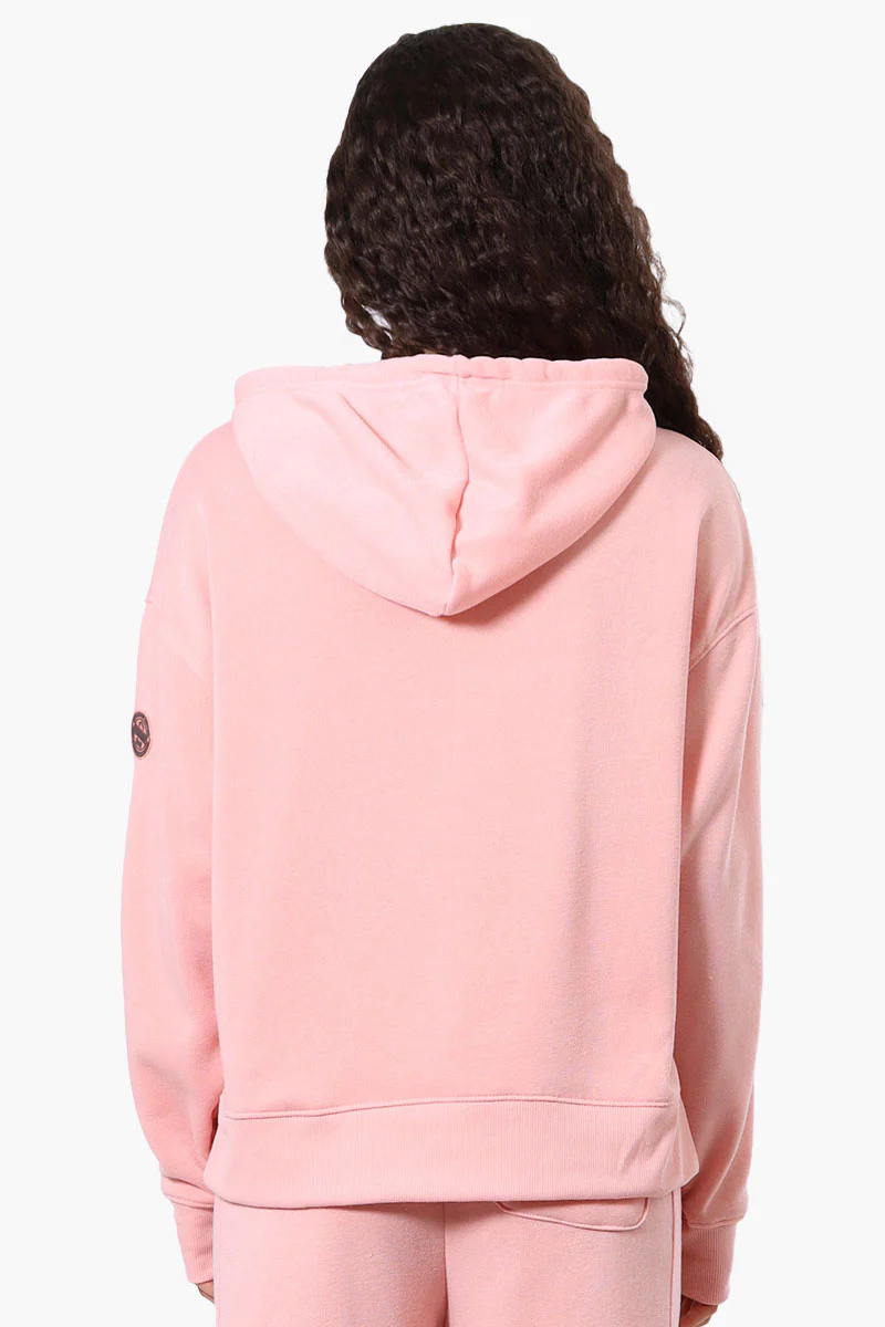Fahrenheit Oversized Aspen Print Hoodie - Pink - Image 3