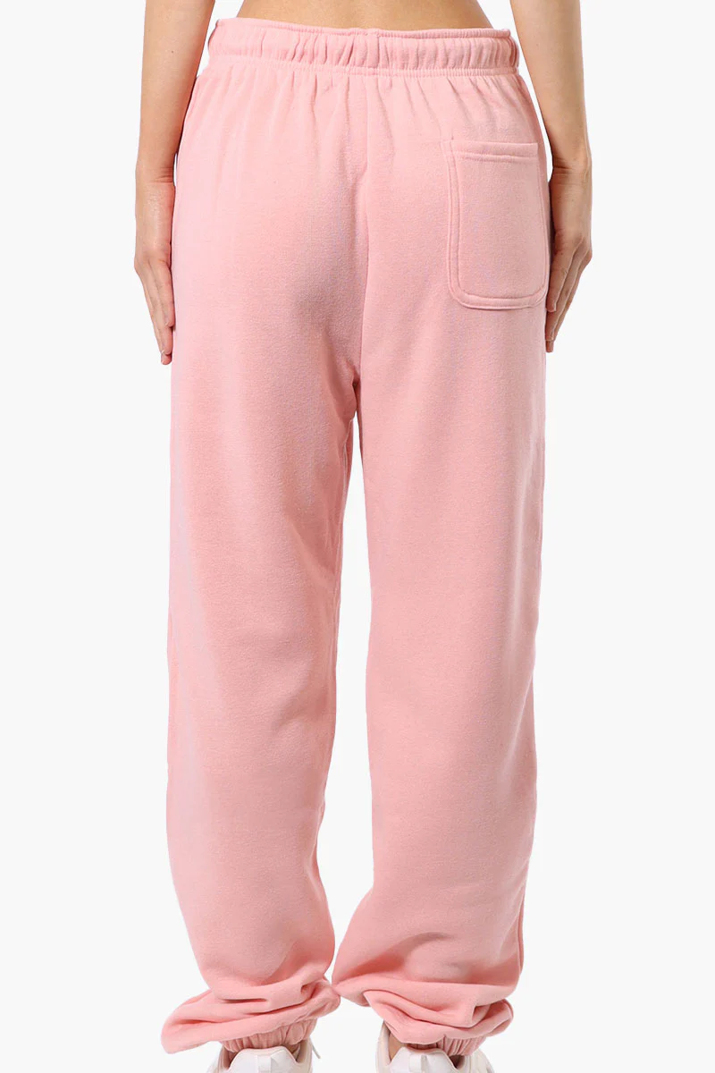 Fahrenheit London Print Fleece Joggers - Pink - Image 3